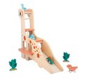 Drevená garáž Dinosaurus Dino Garage Janod 6 dielov od 24 mes J05835