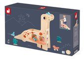 Drevená garáž Dinosaurus Dino Garage Janod 6 dielov od 24 mes J05835