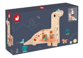 Drevená garáž Dinosaurus Dino Garage Janod 6 dielov od 24 mes J05835