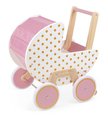 Drevený kočík pre bábiku Candy Chic Doll's Pram Janod pre 42 cm bábiku od 18 mes J05886