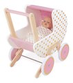 Drevený kočík pre bábiku Candy Chic Doll's Pram Janod pre 42 cm bábiku od 18 mes J05886