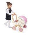 Drevený kočík pre bábiku Candy Chic Doll's Pram Janod pre 42 cm bábiku od 18 mes J05886