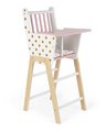 Drevená jedálenská stolička pre bábiku Candy Chic High Chair Janod s vankúšikom pre 42 cm bábiku J05888