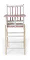 Drevená jedálenská stolička pre bábiku Candy Chic High Chair Janod s vankúšikom pre 42 cm bábiku J05888
