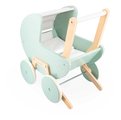 Drevený kočík pre bábiku Zen Doll's Pram Janod s vankúšikom a perinkou pre 42 cm bábiku od 18 mes J05900