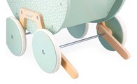 Drevený kočík pre bábiku Zen Doll's Pram Janod s vankúšikom a perinkou pre 42 cm bábiku od 18 mes J05900