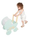 Drevený kočík pre bábiku Zen Doll's Pram Janod s vankúšikom a perinkou pre 42 cm bábiku od 18 mes J05900