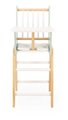 Drevená jedálenská stolička pre bábiku Zen High Chair Janod s vankúšikom pre 42 cm bábiku J05901