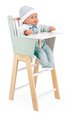 Drevená jedálenská stolička pre bábiku Zen High Chair Janod s vankúšikom pre 42 cm bábiku J05901