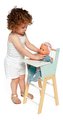 Drevená jedálenská stolička pre bábiku Zen High Chair Janod s vankúšikom pre 42 cm bábiku J05901