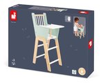 Drevená jedálenská stolička pre bábiku Zen High Chair Janod s vankúšikom pre 42 cm bábiku J05901