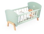 Drevená postieľka pre bábiku Zen Doll's Bed Janod s vankúšikom a perinkou pre 42 cm bábiku J05902