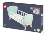 Drevená postieľka pre bábiku Zen Doll's Bed Janod s vankúšikom a perinkou pre 42 cm bábiku J05902