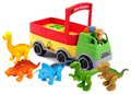 Nákladné auto s 5 dinosaurami Dino Safary Truck Kiddieland s pohyblivými časťami a so zvukom a svetlom od 12 mes