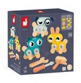 Drevená stavebnica Zvieratká DIY Pet BricoKids Janod 53 dielov J06450