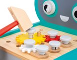 Drevené chodítko a vozík s náradím Robot Trolley BricoKids Janod 38 dielov od 18 mes J06456