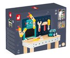 Drevená detská dielňa a náradie Big Robot DIY Workbench BricoKids Janod 60 dielov J06457
