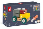 Drevená stavebnica auto s náradím Medveď DIY Car Bear BricoKids Janod 25 dielov od 24 mes J06458