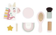 Drevený kozmetický stolík Jednorožec Small Dressing Table Unicorn Janod so zrkadlom 7 doplnkov