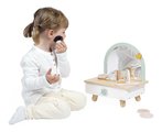 Drevený kozmetický stolík Jednorožec Small Dressing Table Unicorn Janod so zrkadlom 7 doplnkov