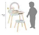 Drevený kozmetický stolík Jednorožec Dressing Table Unicorn Janod so stoličkou 10 doplnkov