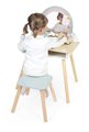 Drevený kozmetický stolík Jednorožec Dressing Table Unicorn Janod so stoličkou 10 doplnkov