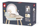 Drevený kozmetický stolík Jednorožec Dressing Table Unicorn Janod so stoličkou 10 doplnkov