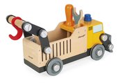 Drevené auto a stavebnica Nákladné auto DIY Construction Truck BricoKids Janod 43 dielov J06470