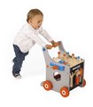 Drevené chodítko a vozík s náradím Magnetic DIY Trolley BricoKids Janod 25 dielov od 18 mes J06478