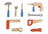 Drevené náradie v kufríku Tool Box BricoKids Janod 9 dielov J06481