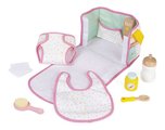 Prebaľovacia taška pre bábiku Nursery and Change Set Janod pre 36-42 cm bábiku 8 doplnkov od 24 mes J06501