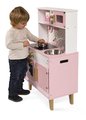 Drevená kuchynka Candy Chic Big Cooker Janod s retro dizajnom ružová 6 doplnkov J06554