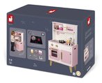 Drevená kuchynka Candy Chic Big Cooker Janod s retro dizajnom ružová 6 doplnkov J06554