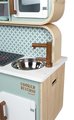 Drevená kuchynka Reverso Big Cooker Janod obojstranná s práčovňou 7 doplnkov J06594