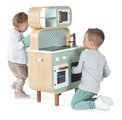 Drevená kuchynka Reverso Big Cooker Janod obojstranná s práčovňou 7 doplnkov J06594