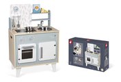 Drevená kuchynka Plume Cooker Janod s otočnými gombíkmi 5 doplnkov J06608
