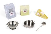 Drevená kuchynka Mozaic Big Cooker Janod s LED doskou a zvukovými efektmi 6 doplnkov J06609