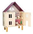 Drevený domček pre bábiky Twist Doll's House Janod 3-poschodový 11 doplnkov