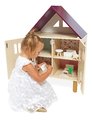 Drevený domček pre bábiky Twist Doll's House Janod 3-poschodový 11 doplnkov