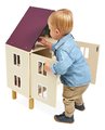 Drevený domček pre bábiky Twist Doll's House Janod 3-poschodový 11 doplnkov