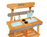 Vonkajšia drevená kuchynka Muddy Lab Outdoor Kitchen Janod 10 doplnkov J06632