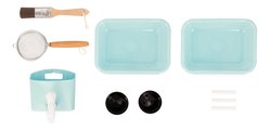 Vonkajšia drevená kuchynka Muddy Lab Outdoor Kitchen Janod 10 doplnkov J06632