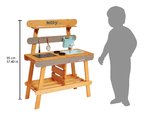 Vonkajšia drevená kuchynka Muddy Lab Outdoor Kitchen Janod 10 doplnkov J06632