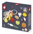 Drevená zelenina a ovocie v sieťke Fruits & Vegetables Net Shiny Grandma Janod 12 dielov J06639
