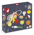 Drevená zelenina a ovocie v sieťke Fruits & Vegetables Net Shiny Grandma Janod 12 dielov J06639