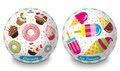 Gumová rozprávková lopta Donuts a Ice Cream Mondo 14 cm