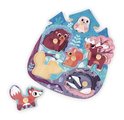 Drevené vkladacie puzzle s úchytom Les Happy Forest Puzzle Janod 6 dielov od 18 mes J07097