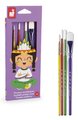 Sada štetcov na výtvarnú výchovu Synthetic Paintbrushes Kit Janod 4 kusy J07410