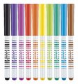Fixky s mäkkým hrotom Brush Felt-tip Pens Janod 10 farieb J07411