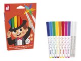 Magické fixky Magic Felt-tip Pens Janod prepisovacie 8 farieb a 2 prepisovače J07413